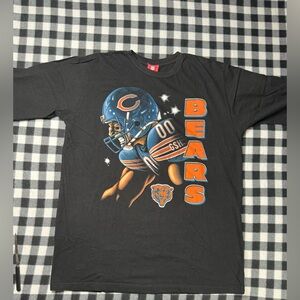 Chicago bears game face day nfl tall tee xl
